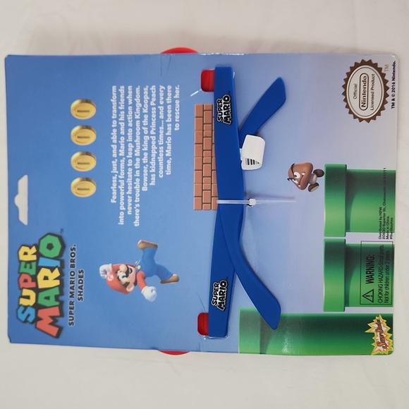 SUPER MARIO Instant costume glasses OSFM NWT - Picture 3 of 8